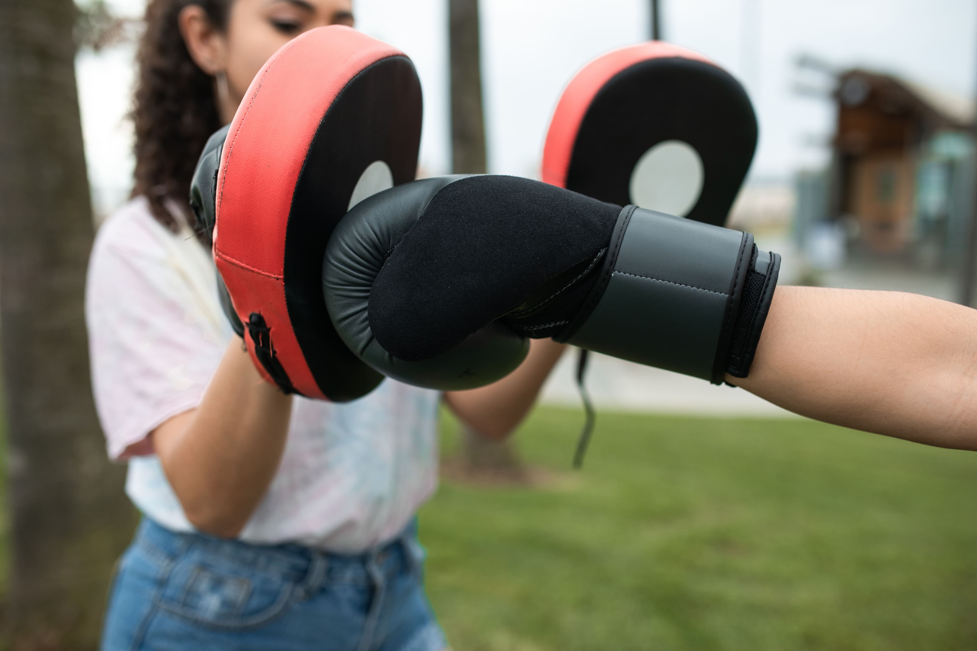 Group self-defence class for women